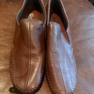 SAS Brown Leather Loafers Slip-Ons